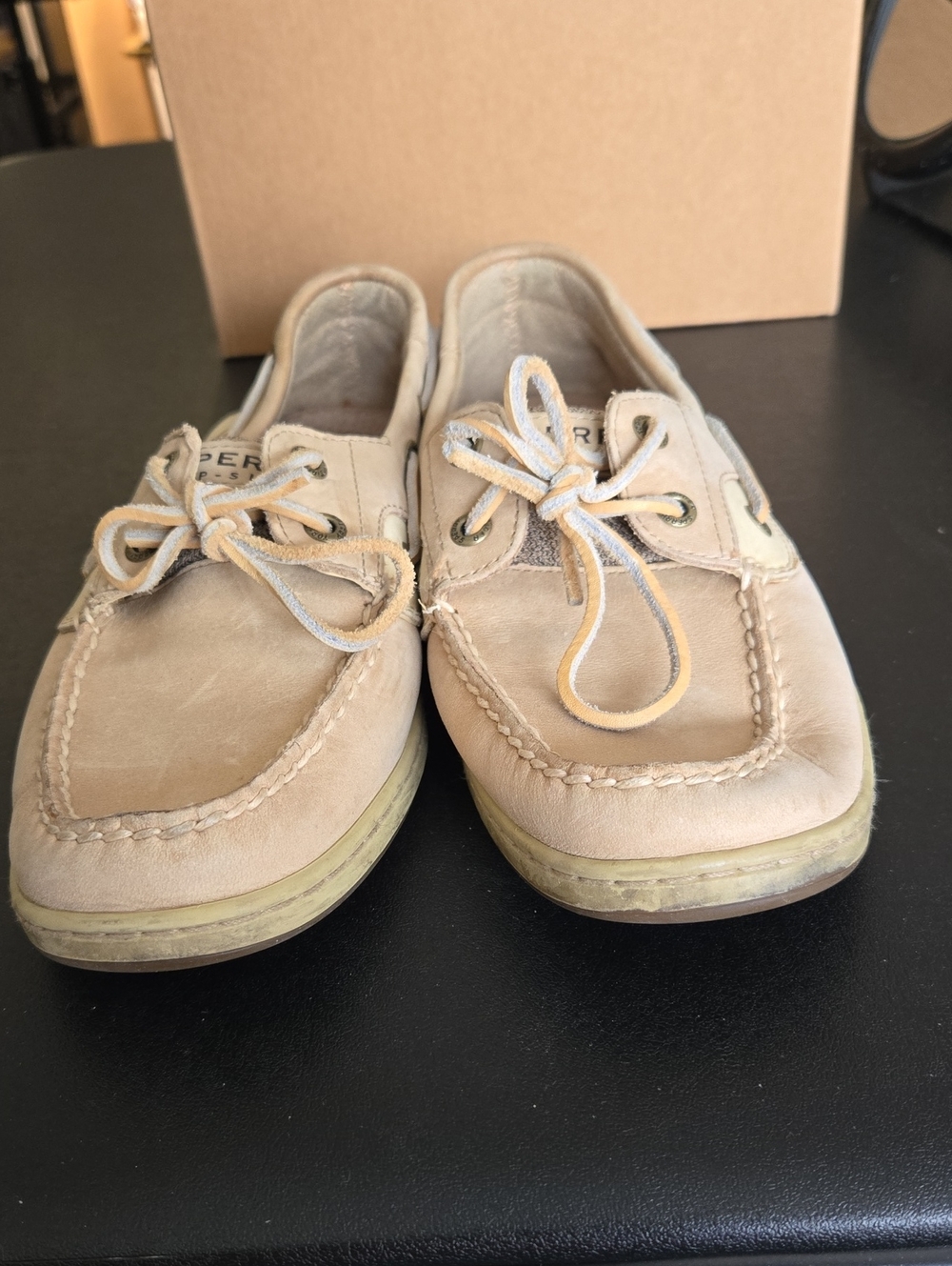 Sperry Woman's Tan Suede Boat Shoes